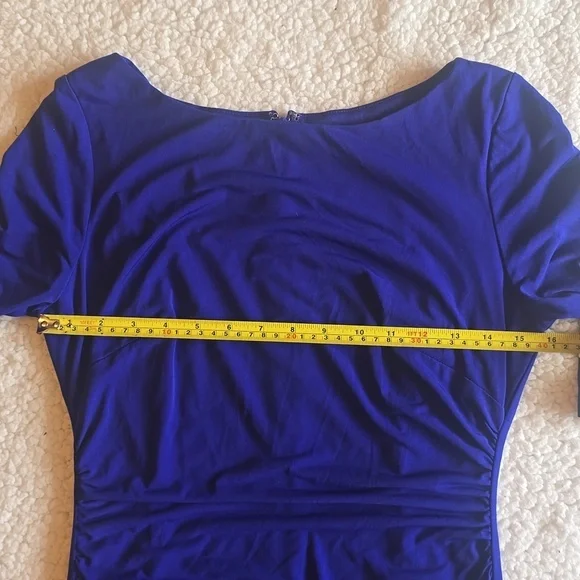 Vince Camuto Midi dress cob cobalt purple women’s size 8 - Picture 14 of 15